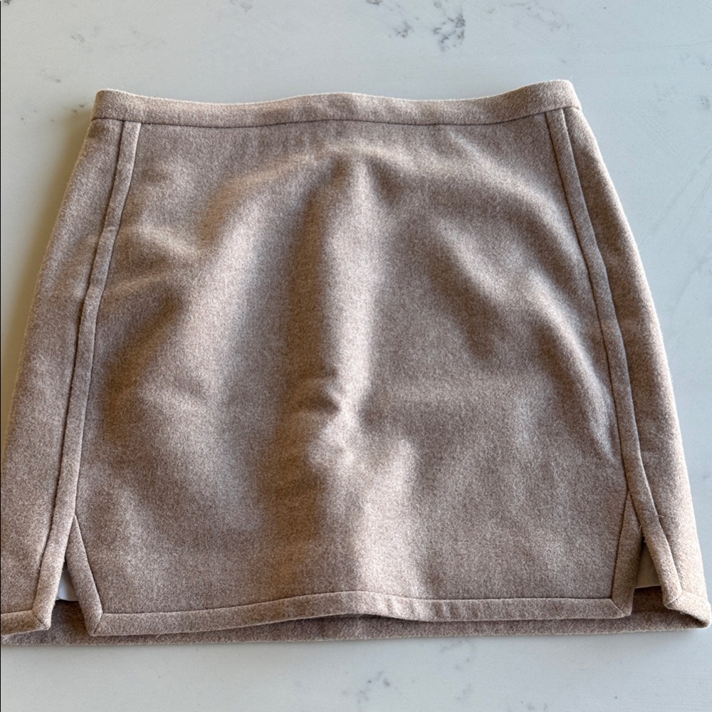 J. Crew Factory Wool Blend Mini Skirt